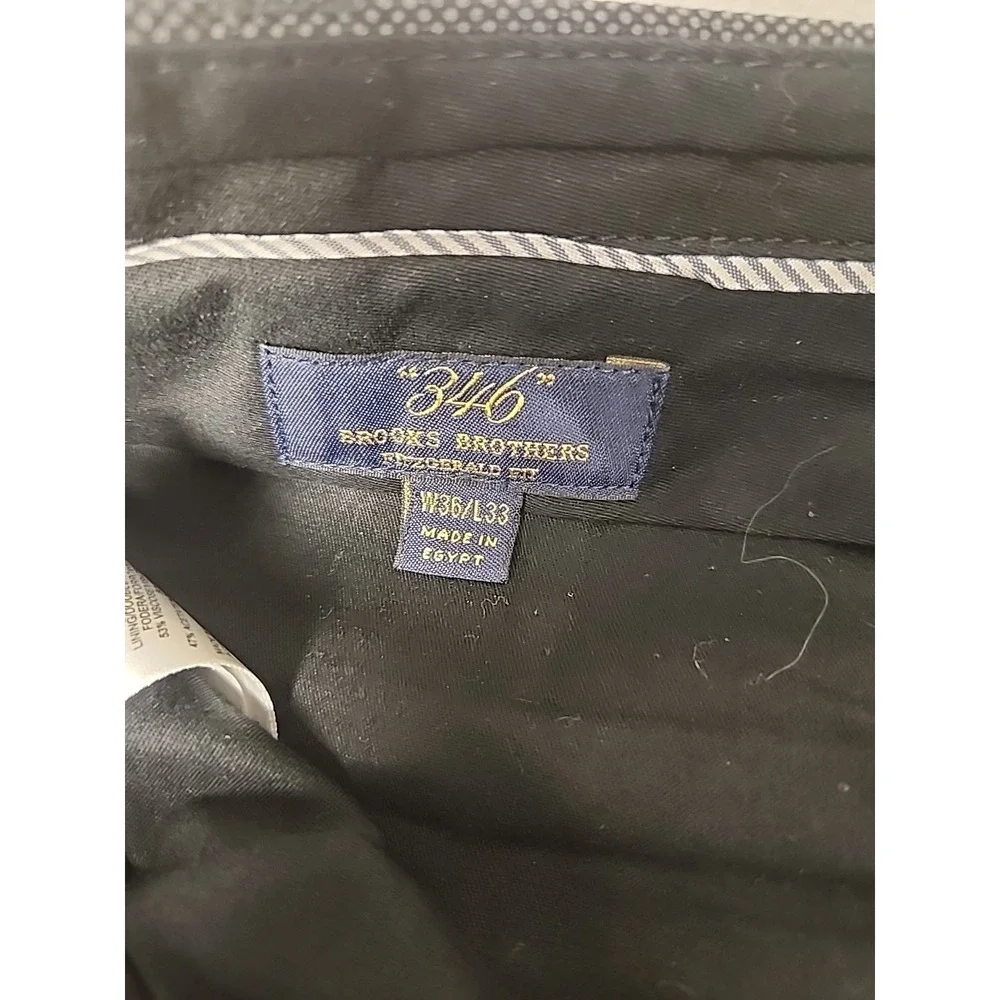 BROOKS BROTHERS Explorer Collection Fitzgerald Fit Wool Gray Mens Suit 42R 36x33